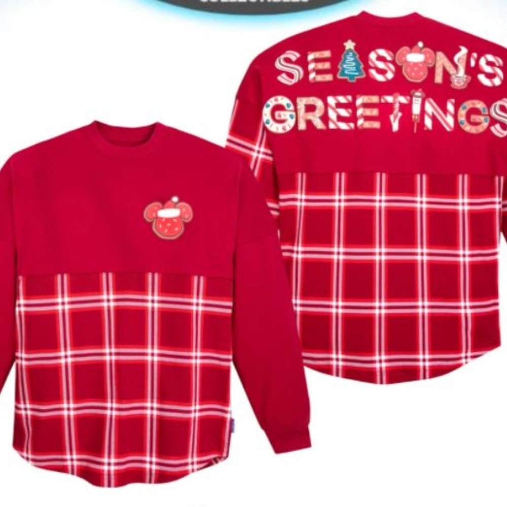 Mickey Mouse Holiday Plaid Spirit Jersey - Size Small